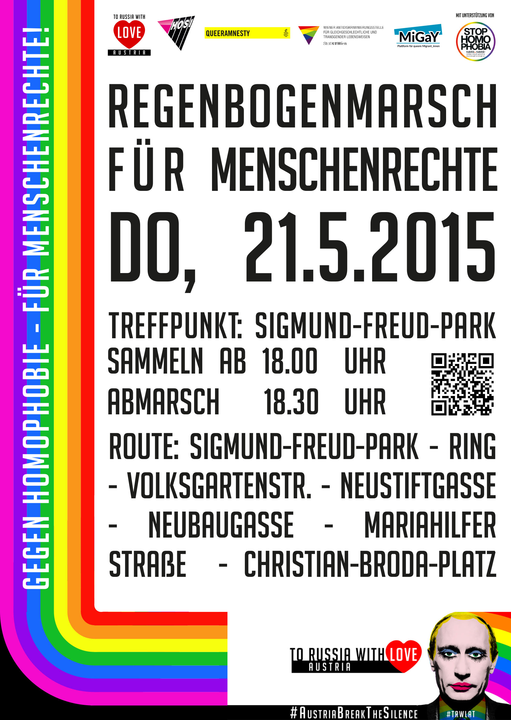 Regenbogenmarsch ESC 2015